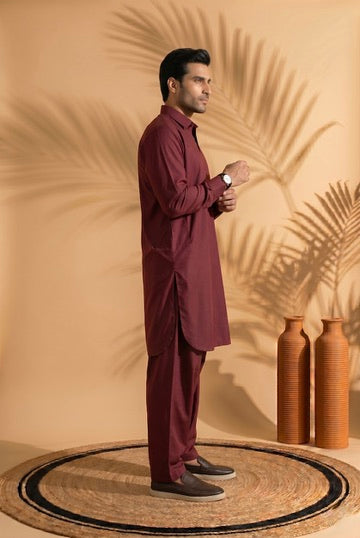 ZARI – Mahroon Shalwar Kameez