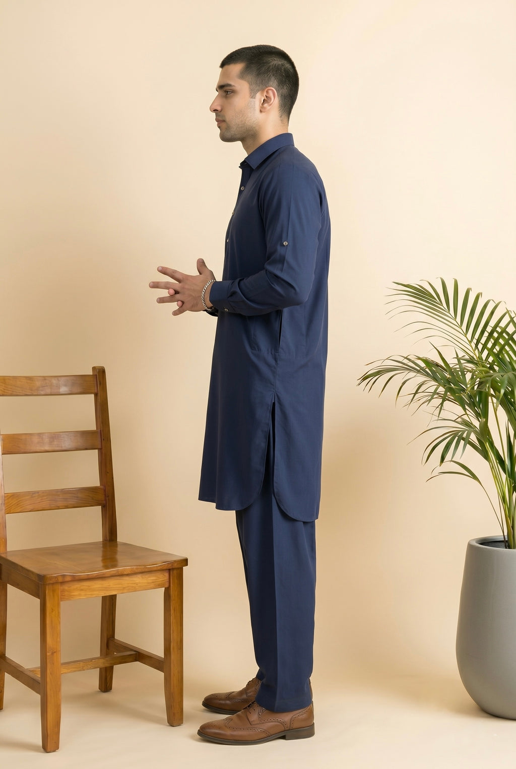 RAAH – Navy Blue Shalwar Kameez