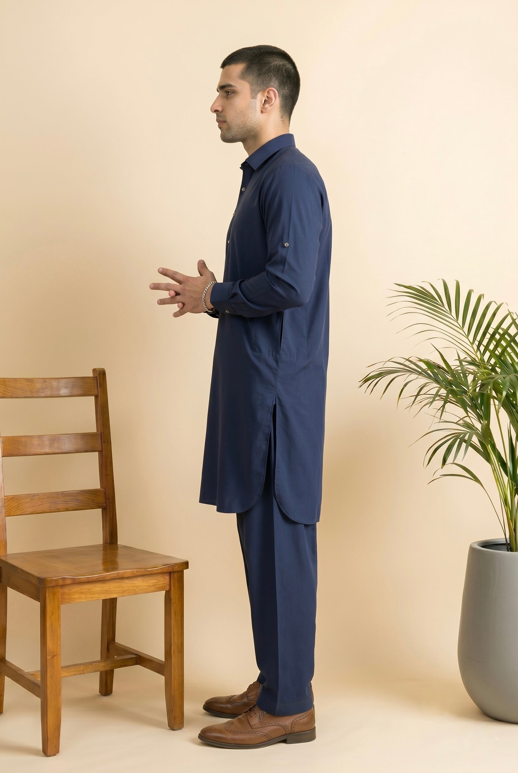 RAAH – Navy Blue Shalwar Kameez