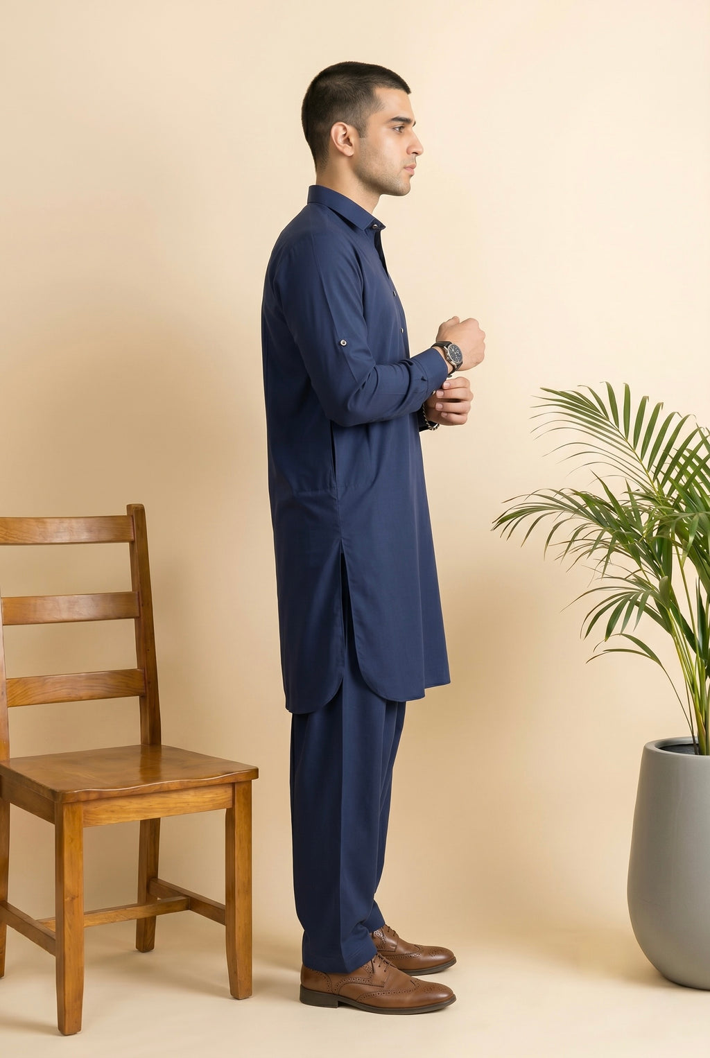 RAAH – Navy Blue Shalwar Kameez