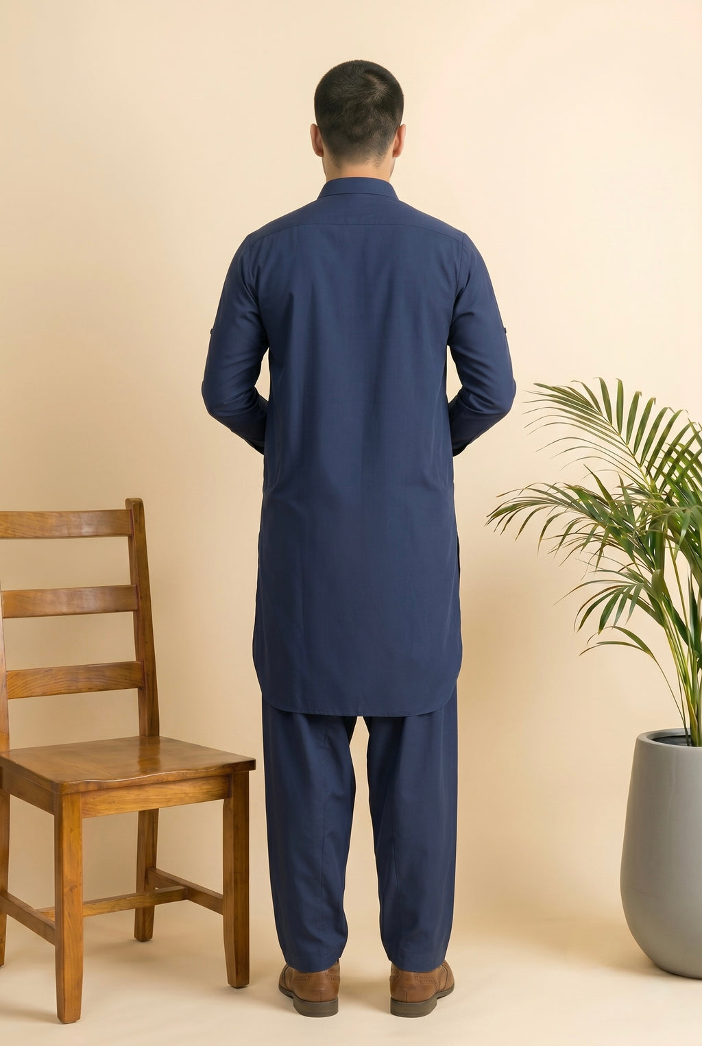 RAAH – Navy Blue Shalwar Kameez