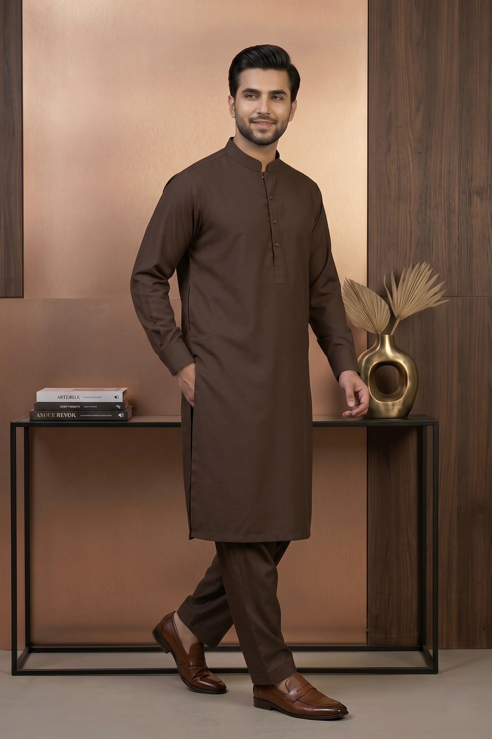 Coffee Brown Shalwar Kameez