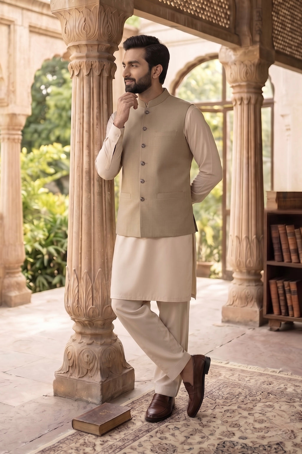 Beige Waistcoat