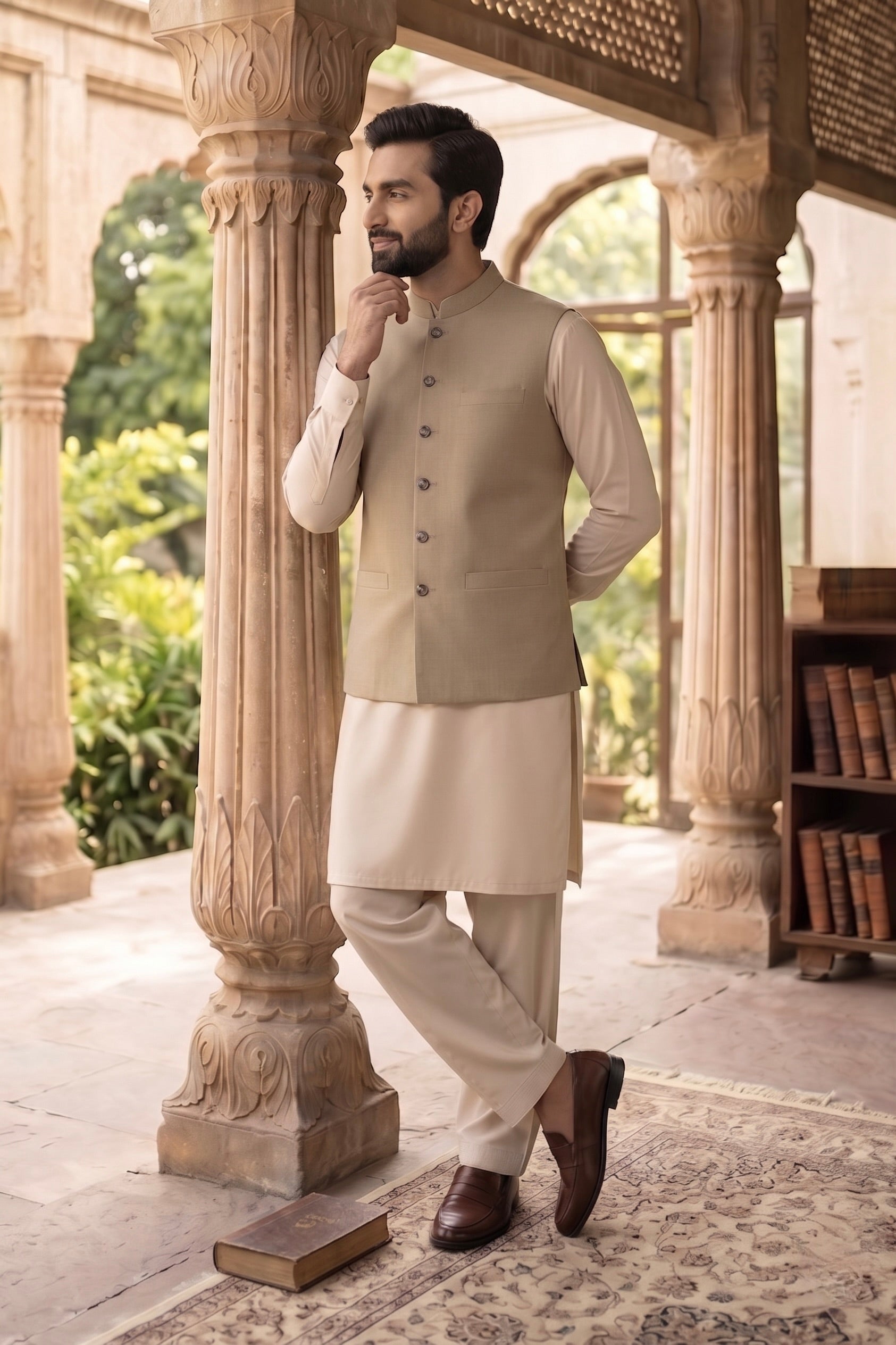 Beige Waistcoat