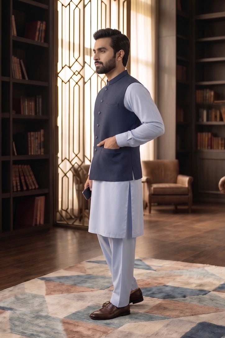 Navy Blue Waistcoat