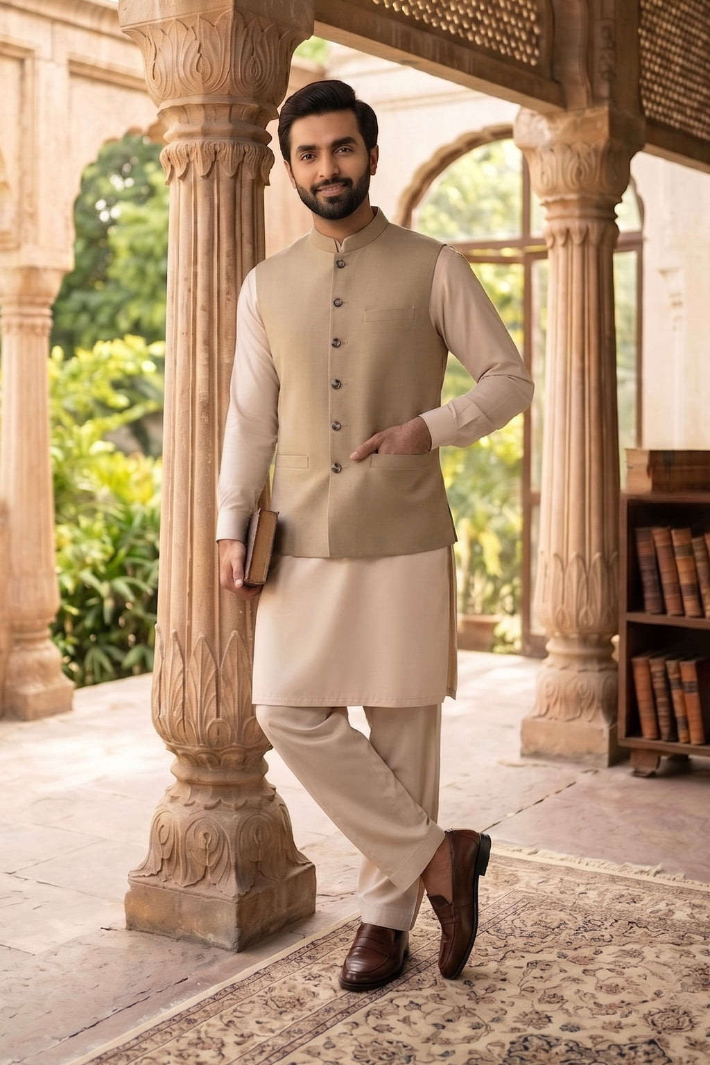 Beige Waistcoat