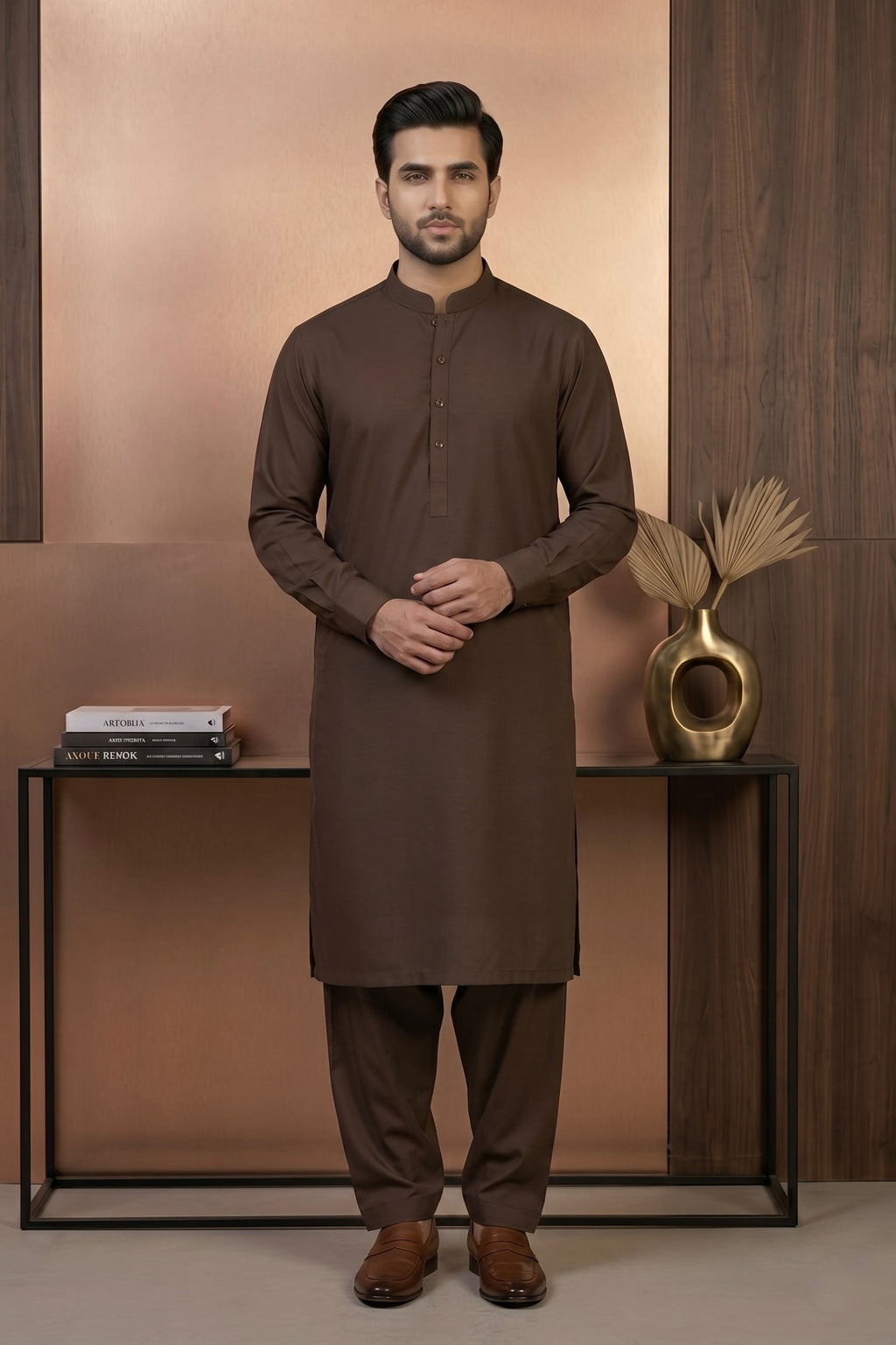 Coffee Brown Shalwar Kameez