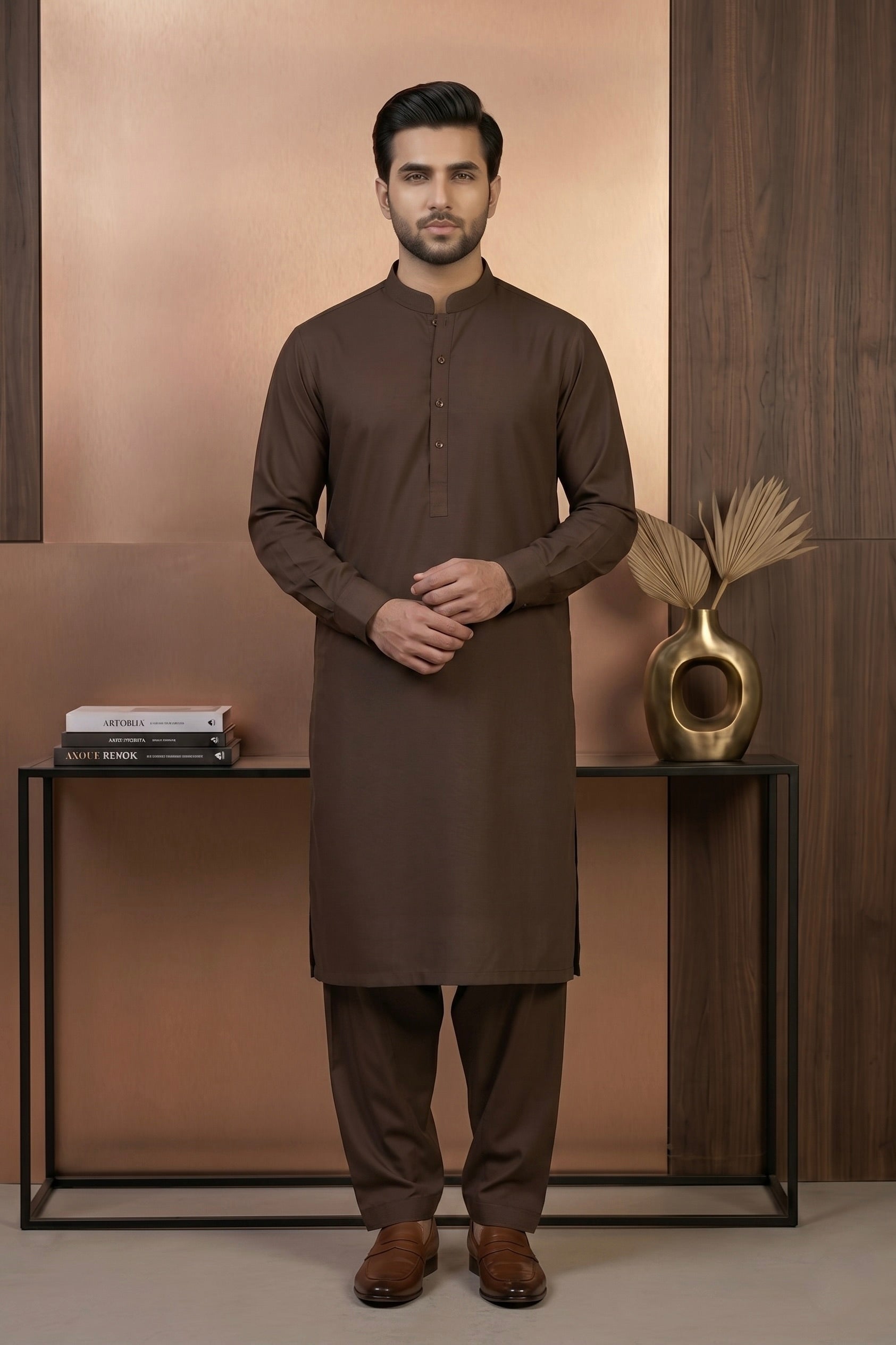 Coffee Brown Shalwar Kameez
