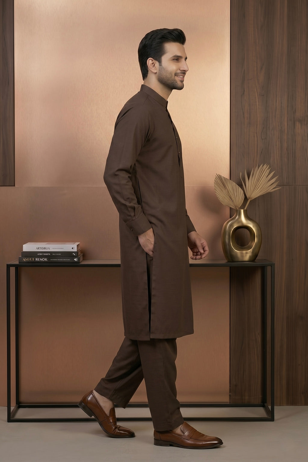 Coffee Brown Shalwar Kameez