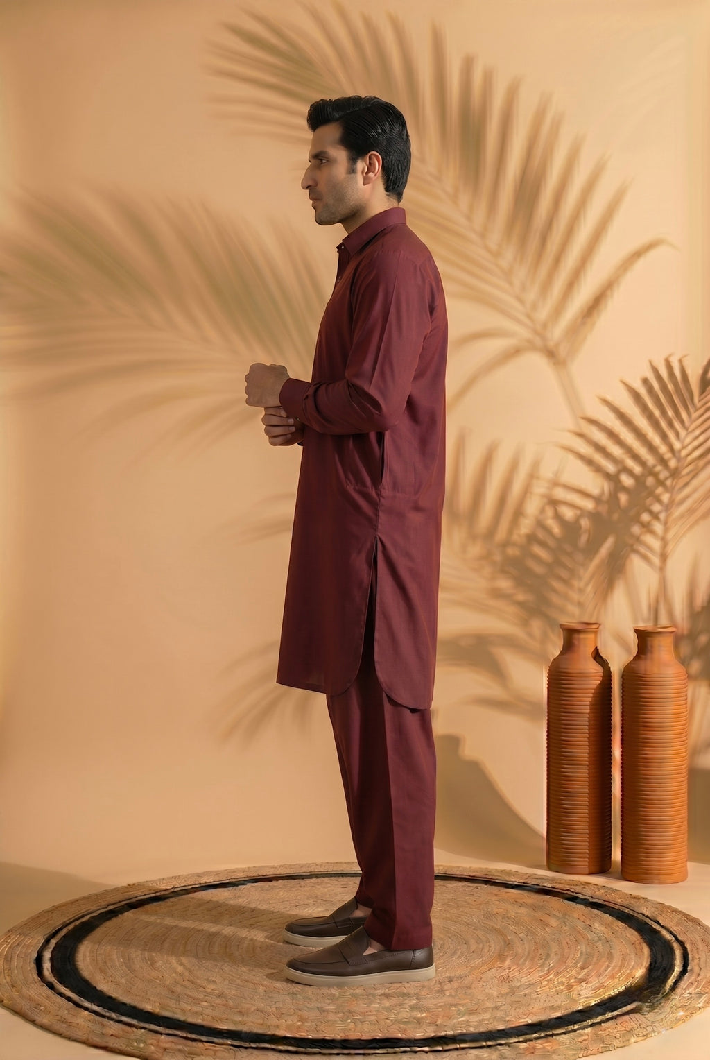 ZARI – Mahroon Shalwar Kameez