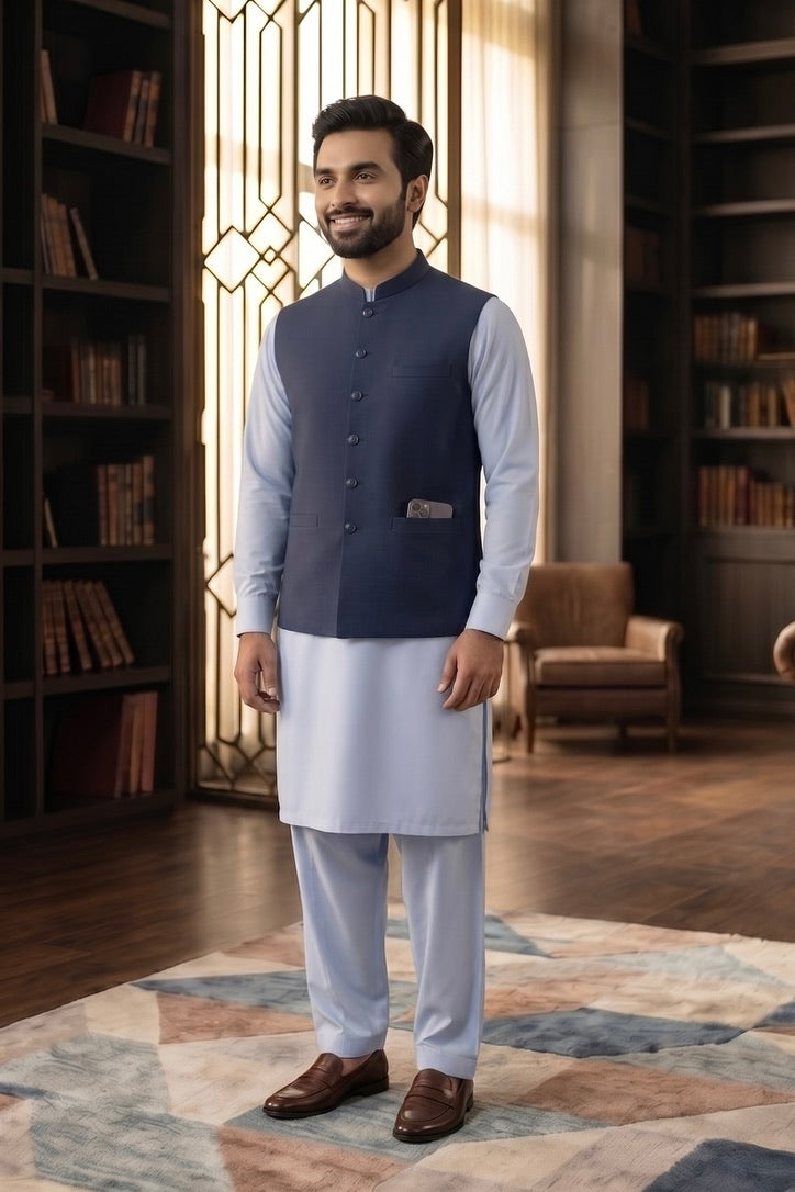 Navy Blue Waistcoat