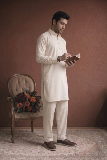 SUKOON - Cream Shalwar Kameez