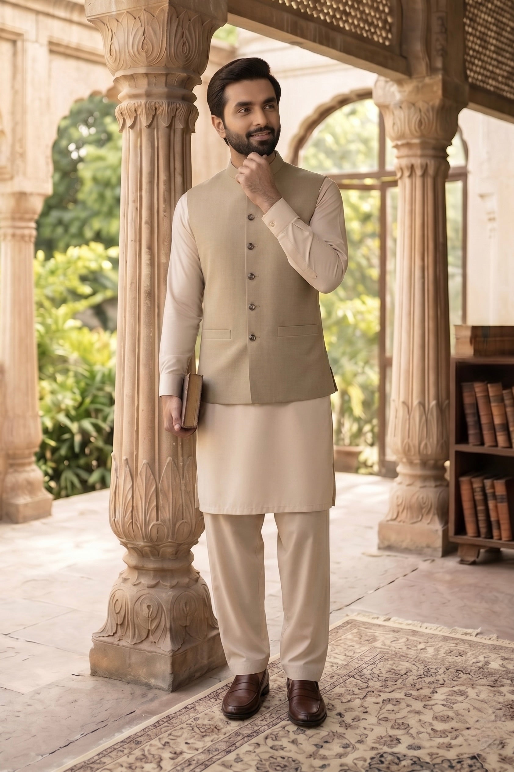 Beige Waistcoat
