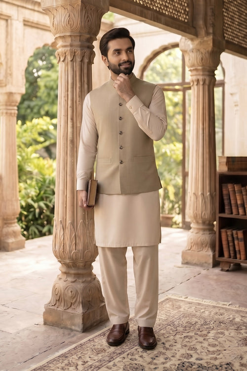 Beige Waistcoat