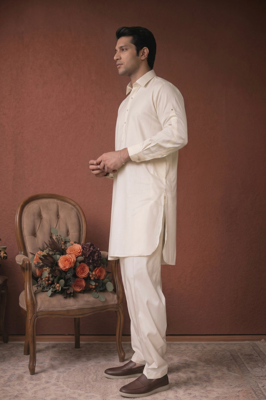 SUKOON - Cream Shalwar Kameez