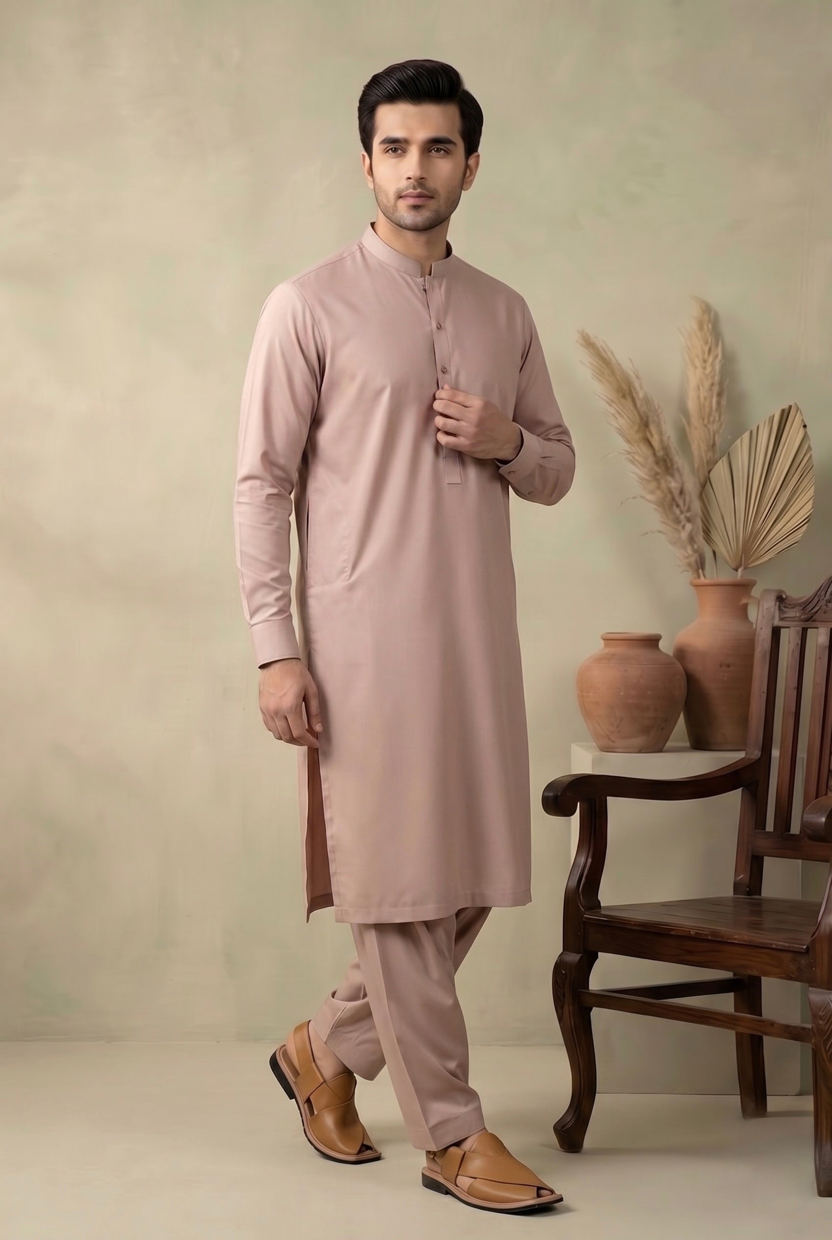 Dusty Pink Shalwar Kameez